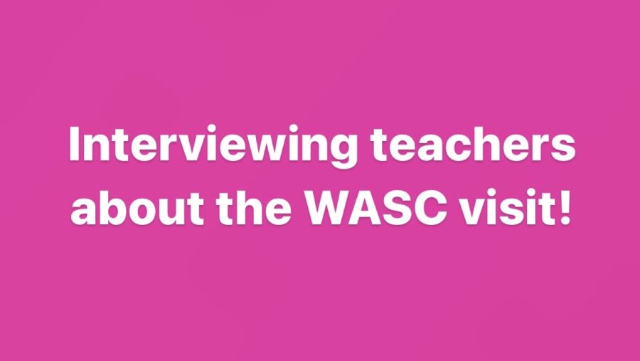 Interviewing Teachers About The WASC Program!