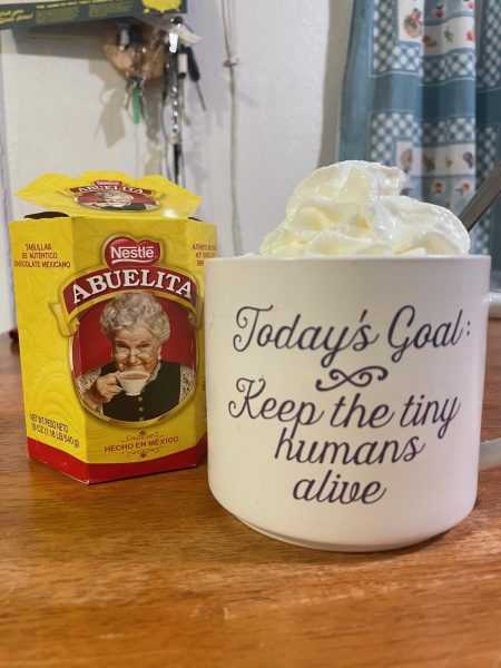 A cup of Abuelita Hot Chocolate
